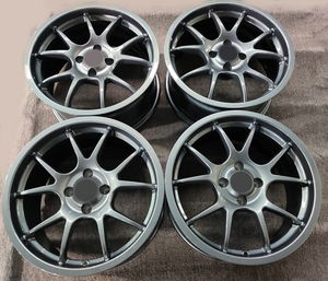 <span class=keywords><strong>Ruedas</strong></span> forjadas personalizadas gris pistola más portavoces 16 a 24 pulgadas 17x8 <span class=keywords><strong>ruedas</strong></span> 4x108 para la serie F12 T80 EC70 - Product Image 4