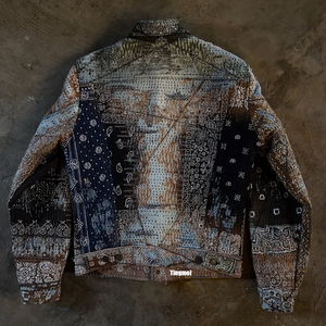 <span class=keywords><strong>Giacca</strong></span> di <span class=keywords><strong>jeans</strong></span> in Denim da <span class=keywords><strong>uomo</strong></span> fatta a mano pesante in Kapital da <span class=keywords><strong>uomo</strong></span> in taglie forti varie opzioni disponibili per la stagione autunnale - Product Image 2