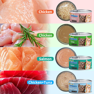 Yeni liste Liebao kedi konserve gıda tavuk ton balığı somon lezzet Pet ıslak gıda konserve tahıl içermeyen yüksek <span class=keywords><strong>Protein</strong></span> Kitty kedi konserve gıda - Product Image 5