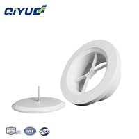 Diffuseur de plafond circulaire réglable pour systèmes CVC et d'aération, grille de ventilation pour climatisation centralisée