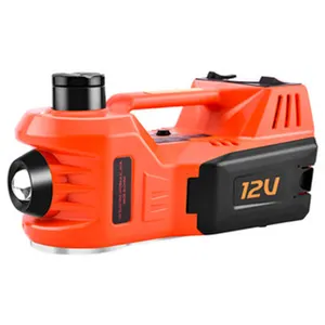 12V 5Ton Car Electric Tire Lifting Car Jacks Hydraulic Air Inflatable Car Floor Jack With Tire Gauge Air Pump