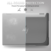 Vente en gros de coques rigides grises compatibles UNIQUEMENT avec les ordinateurs portables convertibles HP Envy x360 2 en 1 de 14 pouces 2024~2025
