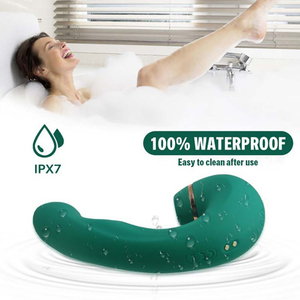 Adult G-Spot Vibrating <strong>Dildo</strong> Sex Toy with Suction Cup Clitoral Stimulator and Female Tongue-Sucking <strong>Vibrator</strong> - Product Image 3