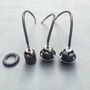 Патрон для лампы <span class=keywords><strong>E27</strong></span> с креплением M10, пластиковый адаптер-переходник с керамическим кабелем, совместимый с GU10, черный/белый, для внутреннего/наружного использования - Product Image 4