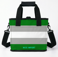 Sac isotherme pliable arc-en-ciel Genderqueer pour le travail, le camping, étanche et anti-fuite avec bandoulière