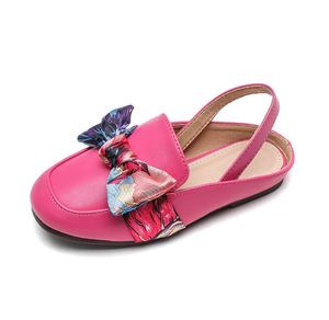Sandali da bambina Boom Girl con tacco piatto, bianchi, rosa, neri, colorati, con fiocco, per matrimonio, uso quotidiano, comodi, da ballo, compleanno, da principessa - Product Image 6