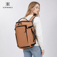 Sac à dos de voyage décontracté en polyester imperméable et durable, grande capacité, avec compartiment sec/humide, idéal pour ordinateur portable et week-end, vente en gros