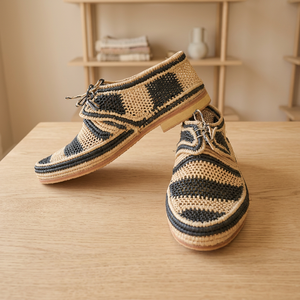 Handmade Raffia Flat Loafers With Tassel Round Toe Breathable Summer Women Slippers Solid Color Fashion Casual Shoes - Product Image 1