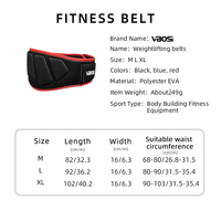 Ceinture de musculation VBOSi 1 pièce, enveloppement dorsal en maille respirante avec large sangle de compression réglable pour l'entraînement, hommes et femmes