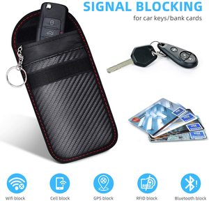 Faraday chính <span class=keywords><strong>Fob</strong></span> bảo vệ chìa khóa xe RFID Pouch Carbon Faraday Túi - Product Image 5