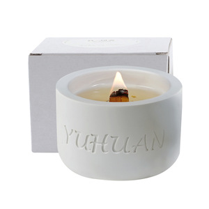 Bougie parfumée Yuhuan, cylindre blanc, style minimaliste, parfum floral végétal, 3 jours de combustion, 3 ans de parfum - Product Image 2