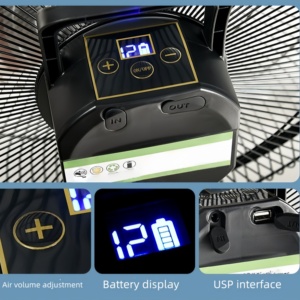 Nuevo Ventilador Solar CZ, Impermeable, Portátil y Duradero para el Hogar, Campamentos y Picnic, de Alta Calidad y Personalizable - Product Image 4