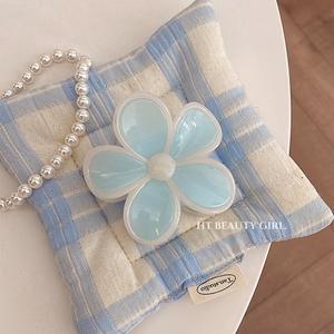 Pinza para el Cabello con Diseño <span class=keywords><strong>de</strong></span> Flor <span class=keywords><strong>de</strong></span> Huevo y Resina <span class=keywords><strong>de</strong></span> Gelatina Crema, Estilo Dulce, Primavera <span class=keywords><strong>Verano</strong></span> 2025, Media Diadema, Pasador para el Cabello para Mujer - Product Image 6