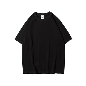 Camiseta de Manga Corta para Hombre, 240g, Algodón, Estilo Y2K, Color Sólido, Ecológica, Transpirable, Antiencogimiento, Estampado Puff, Diseño Personalizado, 100% Tejida - Product Image 1