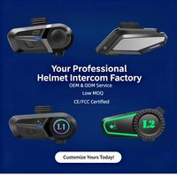 Casque de moto avec écouteurs 5.3 CVC à réduction de bruit, étanche, sans fil, L1 Plus pour la conduite