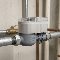 Compteur d'eau mécanique prépayé intelligent en plastique de qualité supérieure ISO4064 IP68 OEM DN15-25 Débit de 2,5 m³/h Garantie 1 an