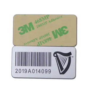 Grosir Kustom Laser Terukir Nomor Seri Label Logam Barcode Label Stiker Dicetak Aluminium Aset Tag Label