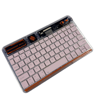 Claviers sans fil ultra-minces en plastique RGB USB intelligents neufs en gros, interrupteurs personnalisés, claviers à fonctionnement optique pour le bureau