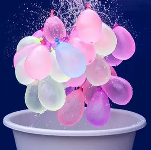 Los mejores globos de agua transparente de 3 pulgadas, 111 Uds., 3 paquetes de Globos de agua impresos personalizados, globos de agua de relleno multicolor