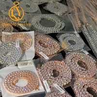 Özel Laboratuvar Üretimi Elmas Tenis Bilekliği IGI Sertifikalı 10K 14K Altın 2mm 3mm 4mm 5mm 6.5mm CVD DEF Vvs Elmas Tenis Zinciri
