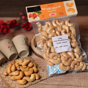 Noix de cajou grillées de qualité supérieure, neuves, 200g, OEM, Vietnam, en emballage sous vide - Personnalisable, qualité supérieure, approvisionnement direct d'usine, vente en gros - Product Image 1