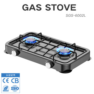 <span class=keywords><strong>Cuisinière</strong></span> pliante à <span class=keywords><strong>gaz</strong></span> et électrique à double brûleur en acier inoxydable, classe A d'efficacité énergétique, facile à nettoyer, fabriquée au Zhejiang, Chine - Product Image 1