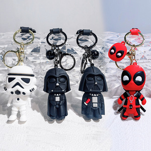 Wholesale High Quality 5 Styles Star j <b>Wars</b> 3D PVC Imperial Stormtrooper Keychain Cute Movies Keychain Darth Vader Pendant - Product Image 4