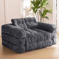 Nuevo Sofá Cama Convertible Estilo Medieval, Metálico, Compresión al Vacío, Desmontable, Lavable, Plegable, de Doble Uso, Tipo Tatami