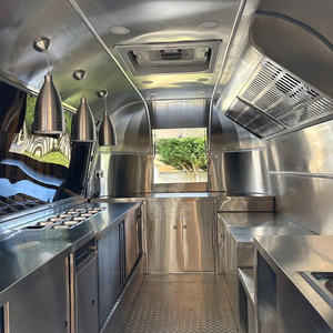 Mobile Kitchen Food Trailer Fast Food Truck <b>BBQ</b> Pit Coffee Cart Concession Trailer Fully Equipped Custom Design Food Trucks - Product Image 2