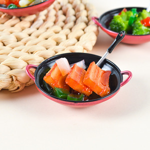 Juguete de Comida en Miniatura Simulada: Huevo Frito en Sartén, Arroz Frito en Sartén, Mini Adorno <span class=keywords><strong>para</strong></span> Casa de Muñecas - Product Image 4