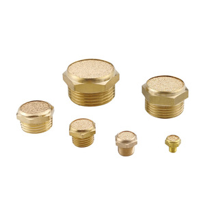 Vanne solénoïde pneumatique BSLM 1 pouce PSV-01 neuve, silencieux d'échappement à 0,2/3/4/6 points avec tête plate en cuivre et laiton M5 100% neuf - Product Image 1