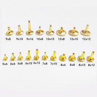 Personnalisé 6mm 8mm Métal Double Cap Rivets Goujons Rivet Rond pour Cuir Artisanat Sac Ceinture Vêtements Chapeau Chaussures Accessoires Bouton Rivet