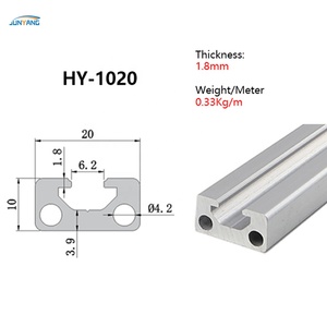 Alta qualità 10x20 10x30 V Slot T Slot industriale alluminio estrusione catena di montaggio taglio profilo in alluminio - Product Image 3