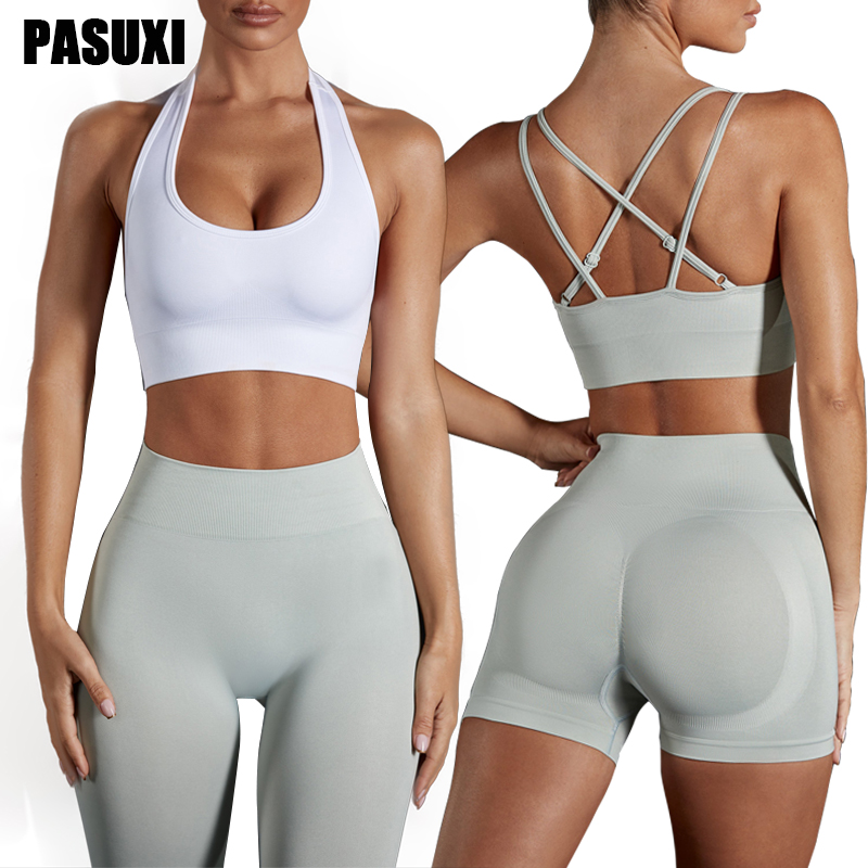 PASUXI облегающая одежда для тренировок и активного отдыха, женская одежда на заказ, леггинсы, бесшовный комплект для фитнеса и йоги