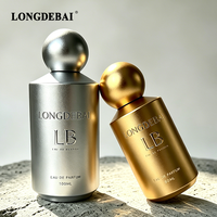 Bouteilles de parfum rondes certifiées CE 2026, 30ml, 50ml, 100ml, en verre coloré électrolytique, vides, avec couvercles