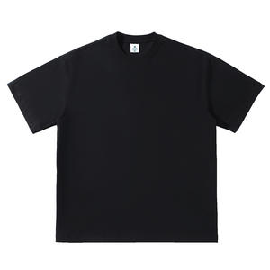 Caliente personalizado 320g resistente puro algodón American Street suelta Color sólido moda camiseta para hombres y mujeres - Product Image 1