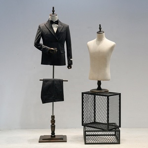 Mannequin demi-corps de haute qualité pour la présentation de costumes masculins en <span class=keywords><strong>magasin</strong></span>, accessoires de mannequin <span class=keywords><strong>homme</strong></span> personnalisés - Product Image 1