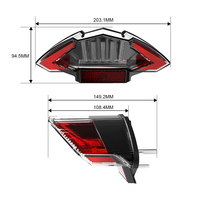 Loyo haute qualité pour Bmw R1200 Gs Adventure 1200R F650 Dakar moto feu arrière Led feux arrière Drl feu stop