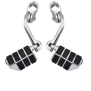 Supports de repose-pieds réglables personnalisables pour motos Harley Touring Street Glide Electra Glide Road King - Product Image 1