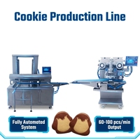 Machine automatique HJ-860 pour l'enrobage et la découpe de biscuits en forme de pingouin, avec capacité de 10 à 120 pièces/minute, pour farine et lait