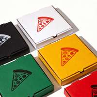 Boîte d'emballage pour pizza écologique personnalisée, matériaux recyclés, dimensions personnalisées, logo imprimé, conteneur à emporter en papier kraft