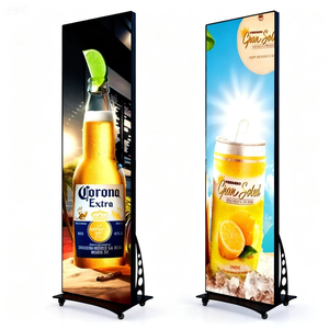 จอแสดงผล LED แบบพกพา พับได้ สำหรับใช้งานภายในอาคาร ขนาด 640*1920 มม. P1.25 P1.53 P1.86 P2 P2.5 สำหรับร้านค้าปลีก - Product Image 2