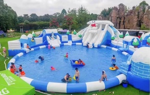 Terrain d'attractions gonflable extérieur Parc aquatique Parc d'attractions terrain de jeux aquatique pour enfants en plein air Aire de jeux extérieure pour enfants - Product Image 3