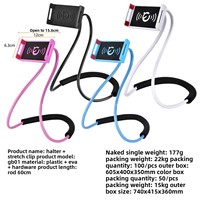 Support de téléphone portable flexible à bras long, support paresseux pour téléphone portable, support de cou pour téléphone portable