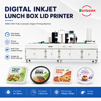 Imprimante BNM CH01 pour boîtes à lunch – Équipement numérique UV à jet d'encre haute vitesse pour la décoration des couvercles de bols, gobelets et plateaux en PP, PET, OPS – Poste de travail