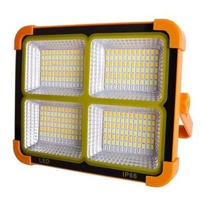 كشاف <span class=keywords><strong>LED</strong></span> محمول يعمل بالطاقة الشمسية IP65 قابل لإعادة الشحن عبر USB مصباح للتخييم وإضاءة طوارئ للاستخدام في المستودعات - Product Image 2