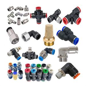 נקודה פנאומטיים חלקים פנאומטיים צינור אוויר פלדה לדחוף קופלר מהיר להתחבר ישר האיחוד מהיר pu לדחוף אוויר pu pu pneumatic - Product Image 1