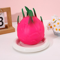Diverse grappige schattige vormen traag terugverende gesimuleerde fruit stressbal gigantische pitaya squishy speelgoed