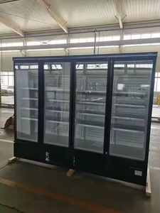 סופרמרקט מסחרי קריר יותר זקוף דלת זכוכית מקרר תצוגה תצוגה - Product Image 3