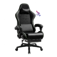 Chaise de jeu Silla, chaise de jeu de course avec massage, chaise de jeu pour ordinateur PC, vente chaude, aluminium moderne, cuir PU blanc, une seule pièce
